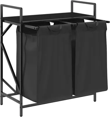 Produktbild von Wäschesammler - Wäschekorb - Wäschebox - Wäschebehälter - Wäscheständer - Mit 2 Fächern