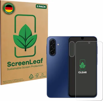 Produktbild von 2x ScreenLeaf Schutzfolie für Samsung Galaxy A17 5G (Display+Kamera) Displayschutz Display Schutz Folie Klar Transparent