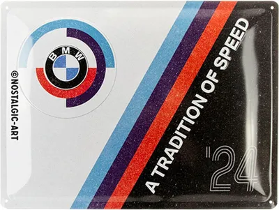 Produktbild von Nostalgic-Art - Blechschild 30 x 40 cm - BMW - BMW Motorsport Tradition Of Speed