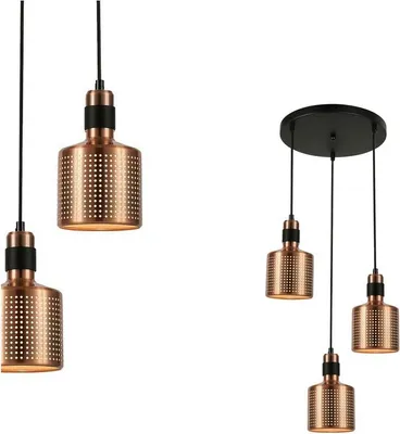 Obrázek produktu pro Lustr Italux Restenza moderní měděný PND-2439-3-COP