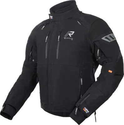 Image de Veste textile imperméable Rukka Armageddo-R pour moto, noire, 60