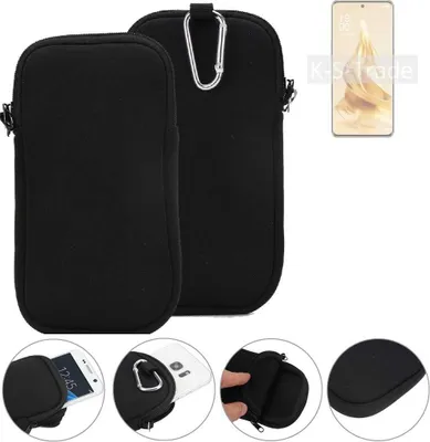 Produktbild von K-S-Trade Neopren-Hülle Handyhülle kompatibel mit Oppo Reno9 Schutzhülle Neoprenhülle Sleeve Schutz-Hülle Gürtel Tasche Case Holster Handytasche