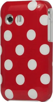Image de Coque rigide de protection pour téléphone portable Samsung Galaxy Y S5360, rouge/blanc