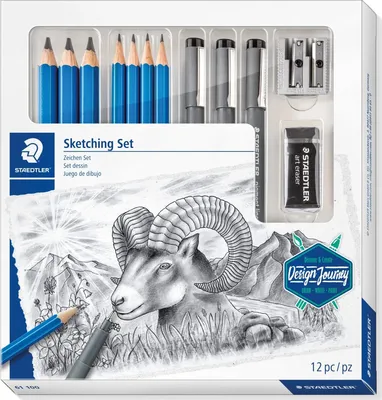 Produktbild von Schreibgeräteset Sketching Set Packung mit 4 Stück