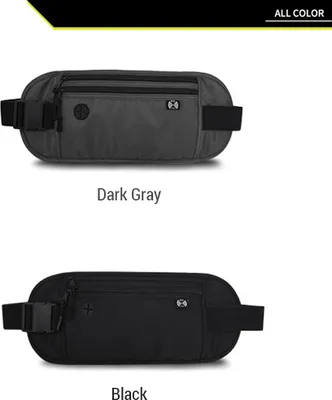 Produktbild von JUNLETU Sport-Hüfttasche für Männer und Frauen, wasserdichte Tasche mit Kopfhörerloch, schmaler Handyhalter, Gürtel, Laufen, Wandern, Fitnessstudio, R