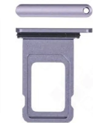 Produktbild von Ersatz SIM Tray Simkartenhalter für Apple iPhone 11 (A2221)  purple