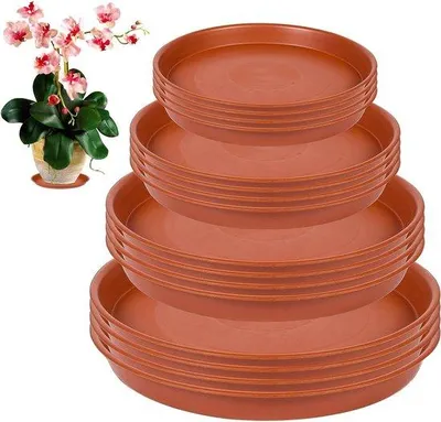 Produktbild von Pflanzenschalen - Blumengartenbeutel - Pflanzenpflege - Wasserdichtes Design - 16 Stücke - Braun