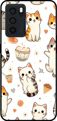 Produktbild von Smartphonica Telefon Fall geeignet für Oppo Reno6 Pro mit Katze drucken - TPU zurück Abdeckung Fall Katze Design