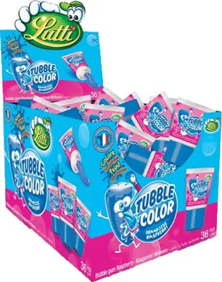 Produktbild von Lutti - Tubble Gum "Himbeere" - 36er