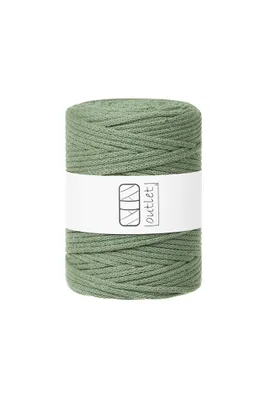 Produktbild von Grün Baumwoll-Flechtkordel 5mm 100m OUTLET