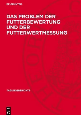 Produktbild von Das Problem der Futterbewertung und der Futterwertmessung