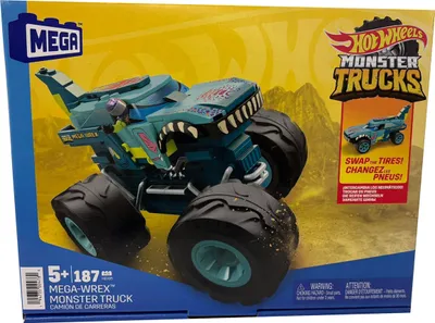 Obrázek produktu pro Mega Construx Hot Wheels Mega Wrex Monster Trucks 187 dílků, akční figurky, sběratelské figurky, Mattel HDJ95