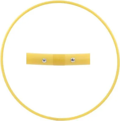 Produktbild von Hula Hoop Rohling, HDPE-20mm, GELB, Durchmesser 70cm