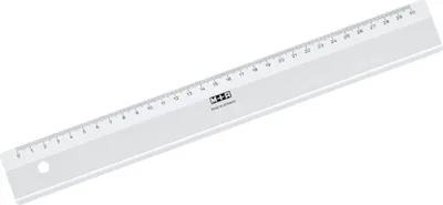 Produktbild von Möbius+Ruppert 1030 - 0000, Schreibtisch-Lineal, Polystyrene, Transparent, cm, 300 mm, 1 Stück(e)