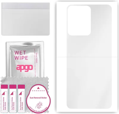 Produktbild von apgo Rückseite Schutzfolie, klar, kompatibel mit Vivo Y77E, Hinten Hydrogel-Displayschutzfolie mit Positionierhilfe, kratzfest, einfache Montage