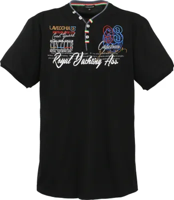 Produktbild von Lavecchia Herren T-Shirt LV-608 (Black, 6XL)