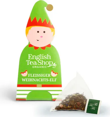 Produktbild von ETS - Weihnachtsgeselle Elf "Fleißiger Weihnachts-Elf", BIO-Tee, 1 Pyramidenbeutel