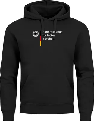 Produktbild von Hoodie Herren Spruch Bundesinstitut für lecker Bierchen Ersatz Tracht Pullover Volksfest Bierfest Outfit Spruch Lustig Moonworks®