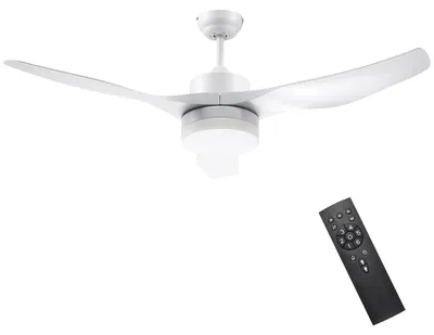 Immagine prodotto di Ventilatore a soffitto - Lampada a soffitto - Lampada a LED - Illuminazione - Bianco - Telecomando