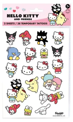Produktbild von Hello Kitty temporäre Tattoos, 38 Stück