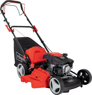 Zdjęcie produktu dla Kosiarka spalinowa Scheppach MS161-46 z napędem - szerokość koszenia 46 cm | funkcja czyszczenia | 55 L| stalowa obudowa | 7 regulacji wysokości | funkcja mulczowania