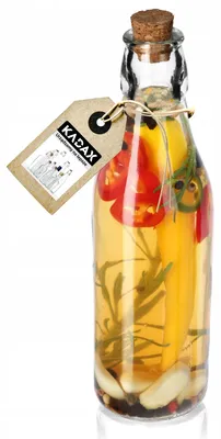 Produktbild von Kadax Glasflasche für Öl und Essig mit Korken 225 ml