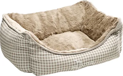 Produktbild von Hunter Hundesofa Astana S (60 x 45 cm), braun, Polster-Haustier-Bett, Drinnen, Hund, Braun, Rechteckig, Muster