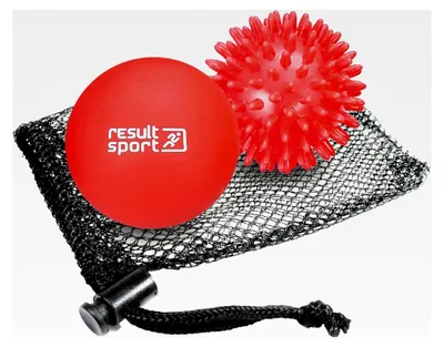 Produktbild von Massageball Set für Plantarfasziitis und Fußmassage, Triggerpunktmassage, Tiefengewebe, myofasziale Linderung (Igelball & Lacrosse - Rot, 2 Stück)