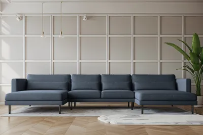 Produktbild von Kaiser Möbel Ecksofa DANI in U-Form,Stilvolles,stoff Verita Marineblau