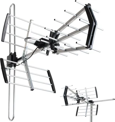 Zdjęcie produktu dla Vayox Antena Kierunkowa DVB-T/T2 VA900 | 4K | VHF UHF | 75Ohm | 80 km | Srebrna/Czarna