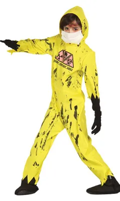 Produktbild von Nuclear Zombie Kostüm für Kinder Gr. 98-146, Größe:110/116