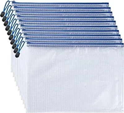 Obrázok produktu pre INF 24 priehľadných tašiek na zips A4/A5