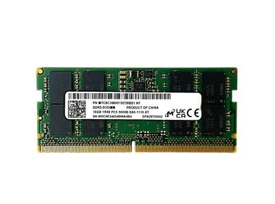 Produktbild von Micron 16GB DDR5 SO-DIMM MTC8C1084S1SC56BD1 | DDR5-5600 (PC5-44800) | CL46 | 1,1V | 262-Pin | Notebook-RAM