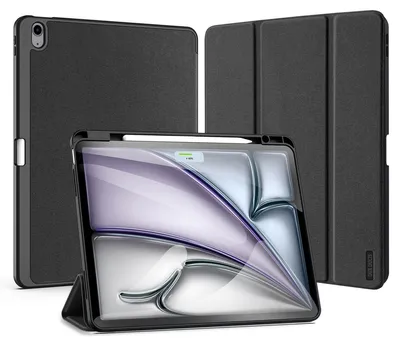Produktbild von DUX DUCIS DOMO klappbares Case mit Stylus-Halter passend für iPad Air 13 (2024) schwarz