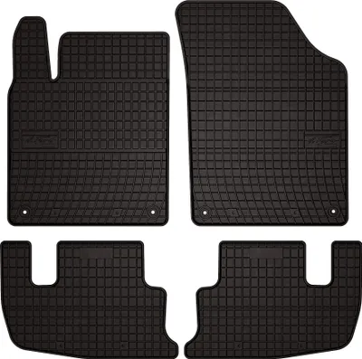 Produktbild von Gummifußmatten passend für Peugeot RCZ (Coupe, Bj. 2010-2015) –  schwarz, passgenau, mit Befestigungen set 4 Stk. - Gummi-Automatten
