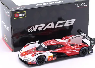 Produktbild von Bburago 18-60057 - Modellauto - Porsche 963 PENSKE #6, '24 (Maßstab 1:43) Sammler Motorsport Rennauto