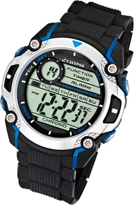 Produktbild von Calypso Herren Uhr Digital K5577/2 Kunststoff PUR Armbanduhr schwarz UK5577/2