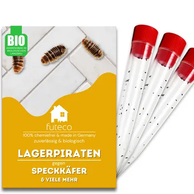 Produktbild von Speckkäfer & vieles mehr bekämpfen mit Lagerpiraten (150 Tiere in Kunststoffröhre) – für ca. 75 m²