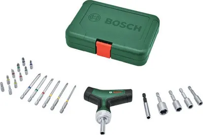 Produktbild von Handwerkzeuge Bit-Ratschenschraubendreher-Set T-Griff
