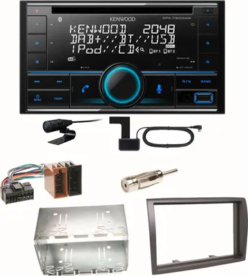 Produktbild von Kenwood DPX-7300DAB Bluetooth DAB Einbauset für Fiat Ducato Boxer Jumper