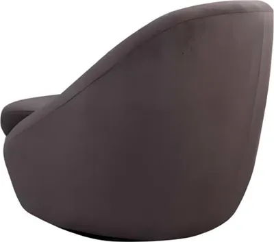 Obrázek produktu pro Moderní lounge křeslo otočné čalounění design hnědé lehátko obývací pokoj pohodlí
