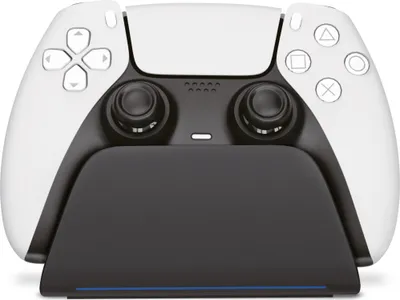 Produktbild von Geekhome - Playstation 5 Controller Ladegerät - RGB Statusanzeige - Wandhalterung PS5 Hänger, USB Ladekabel - Dualsense & Edge - Fast Charge - schwarz