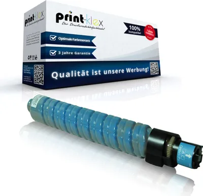 Produktbild von Kompatible Tonerkartusche für Ricoh Infotec MPC2030 MPC2050 MPC2530 MPC2550 MPC2550B 841197 Cyan Blau - Office Quantum Serie