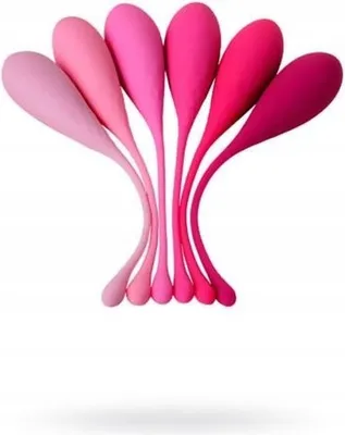 Obrázek produktu pro xEROMANTICA Sada 6 vaginálních kuliček K-ROSE, silikonové, růžové