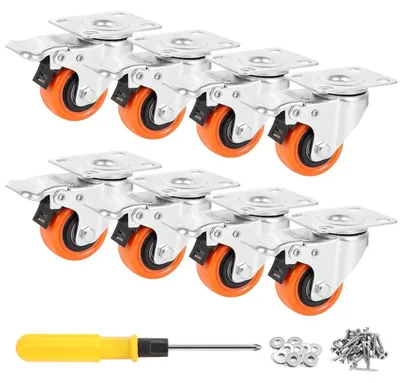 Produktbild von Lenkrollen mit Bremse 50mm Poly
