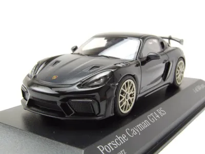 Produktbild von Minichamps 410069700 Porsche Cayman GT4 RS 2021 schwarz neodyme Felgen 1:43