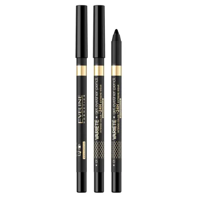 Produktbild von Eveline Cosmetics Variete Wasserfester Gel-Eyeliner 01 Schwarz, 1 Stück