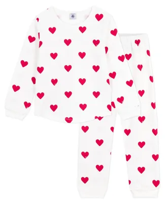Productafbeelding van Petit Bateau meisjesnachtkleding Cecile, kleur: marshmallow/terkuit, maat: 6 jaar