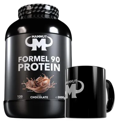 Produktbild von Mammut Nutrition - Formel 90 Protein 3000 g Dose - 120 Portionen Eiweiß + GRATIS Keramik Tasse, Geschmack: Chocolate