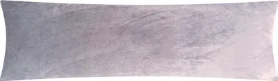 Produktbild von Fleece Winter Seitenschläferkissen Bezug in 40x145cm - Grau - flauschig weich und warm, kuschelig - 1 Stück (W-40x145cm-Grau)